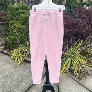 Comfy Knit Joggers Pink Drawstring Womens Small